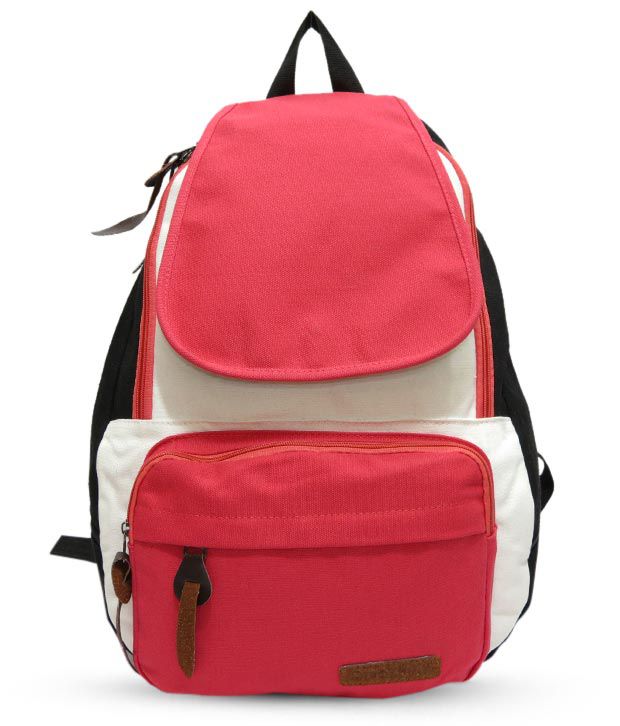 A-maze Smart Red & White Backpack - Buy A-maze Smart Red & White ...