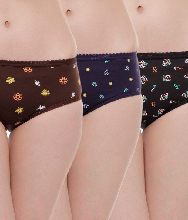 Buy Spictex Multi Color Cotton Panties Pack Of 3 Online At Best Prices In India Snapdeal 7020