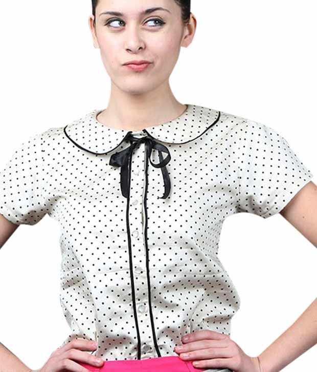 peter pan collar top girls