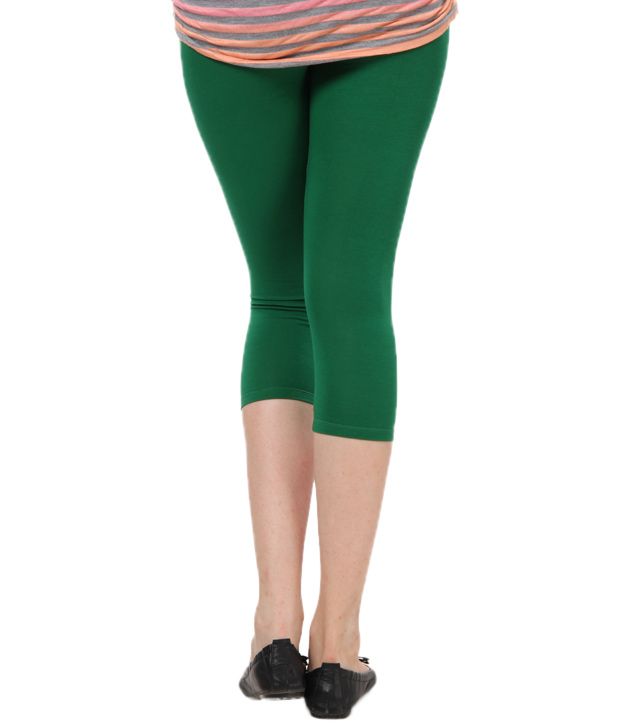 green spandex leggings