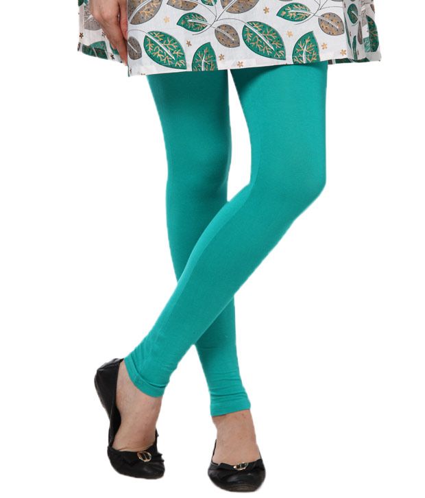 green spandex leggings