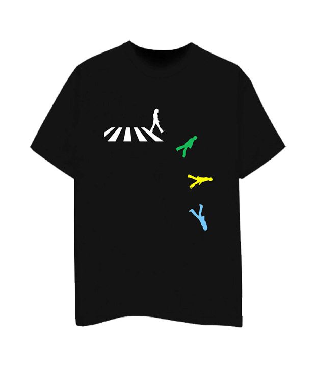 Bewakoof Black A walk to remember colors Printed T-Shirts - Buy Bewakoof Black A walk to 