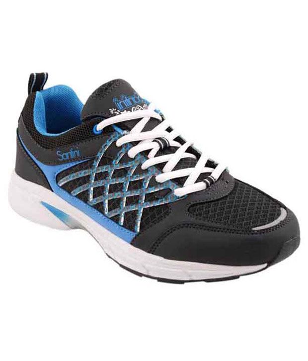 Santini Vigorous Grey & Sky Blue Sports Shoes - Buy Santini Vigorous ...