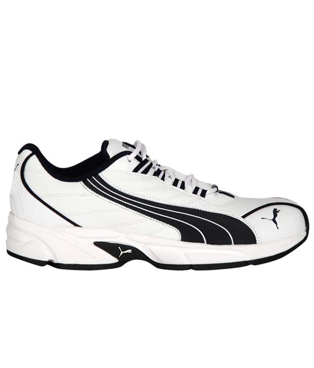 Puma Daemon White & Black Running Shoes - Buy Puma Daemon White & Black ...