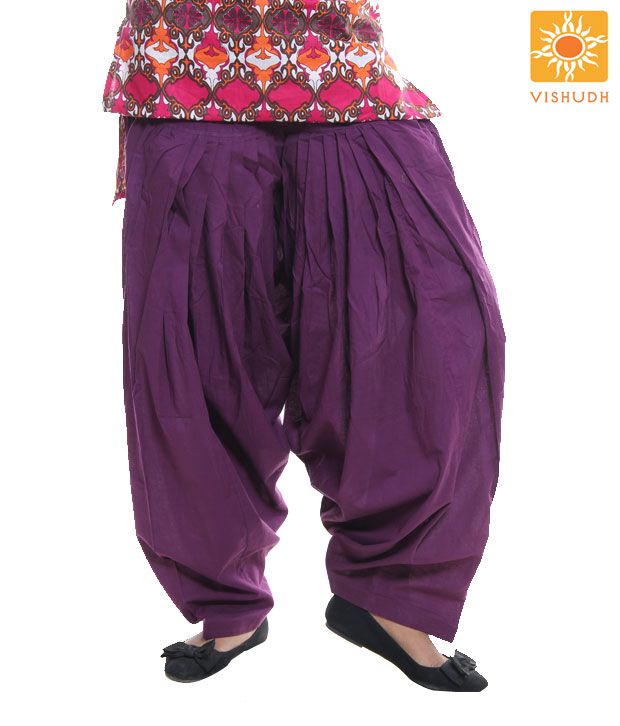 Vishudh Purple Patiala Salwar With Dupatta Vnpt000011 Price in India ...