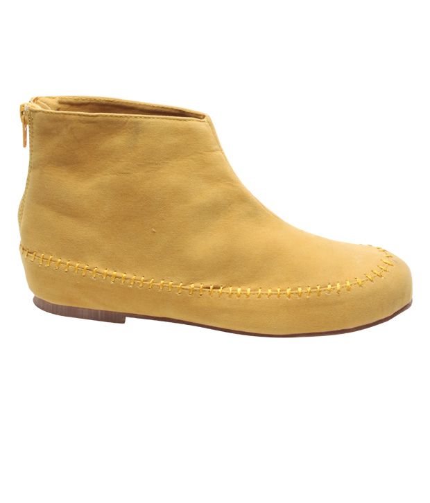 yellow high boots