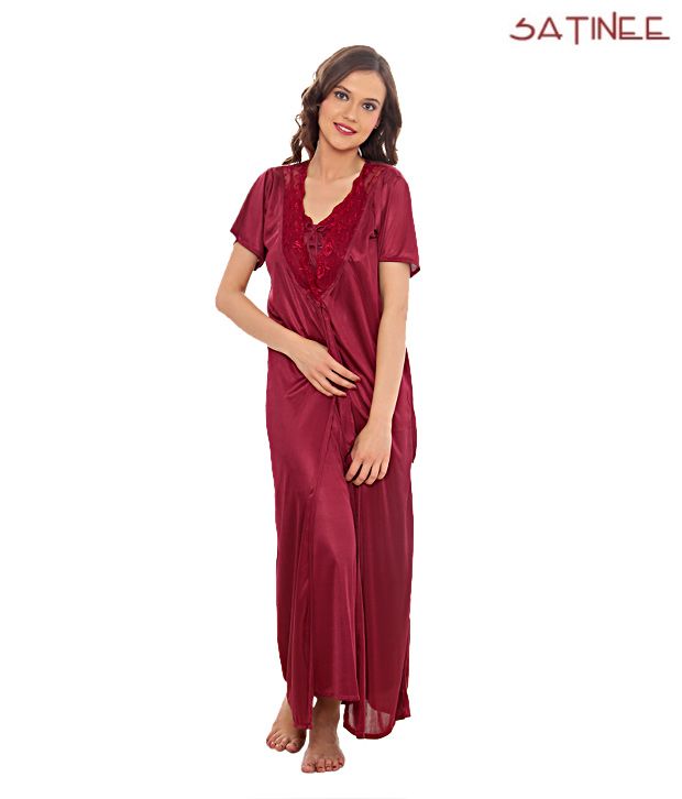 Buy Satinee Designer Nighty Set Online at Best Prices in India - Snapdeal