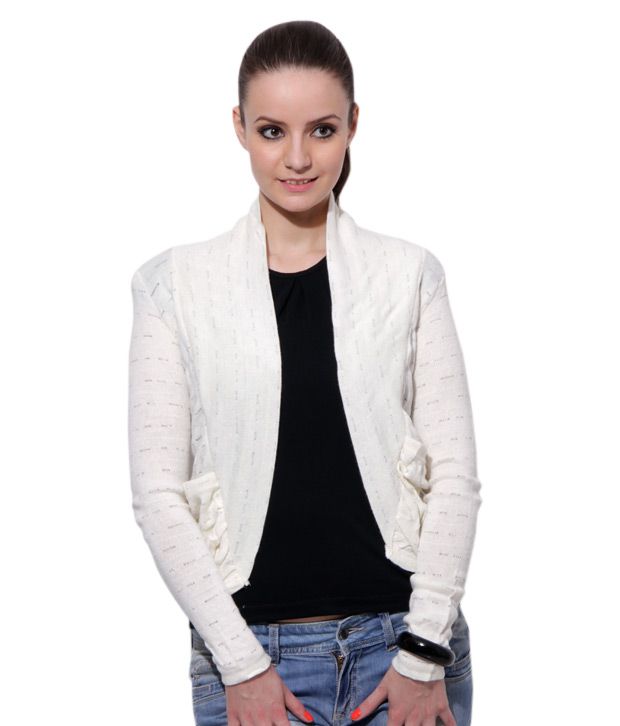Buy Softwear White Woollen Shrug Online at Best Prices in India - Snapdeal