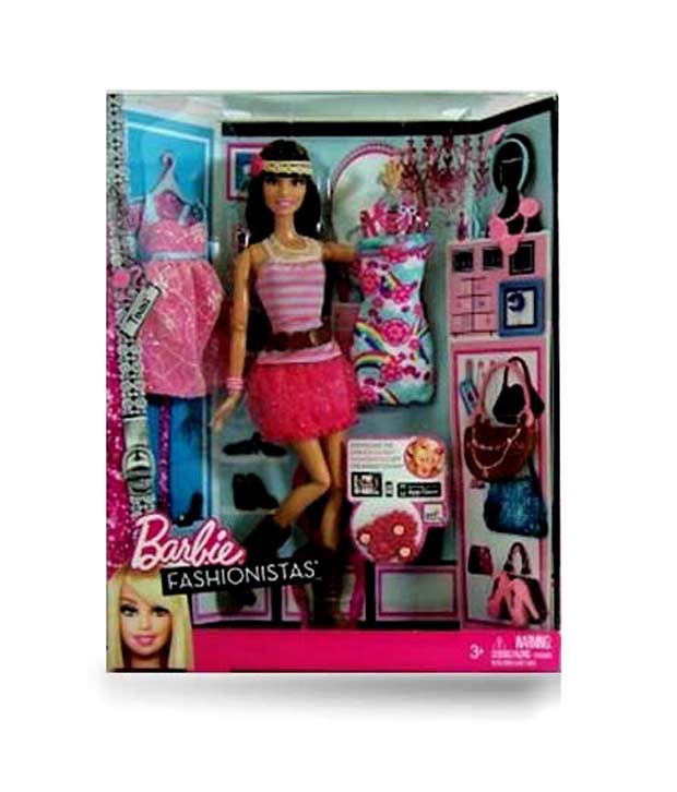 Barbie Fashionista Wardrobe Doll Assorted Buy Barbie Fashionista