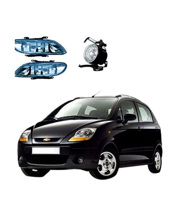 Cartime Chevrolet Spark Clear Fog Light Lamp (Set of 2) Buy Cartime