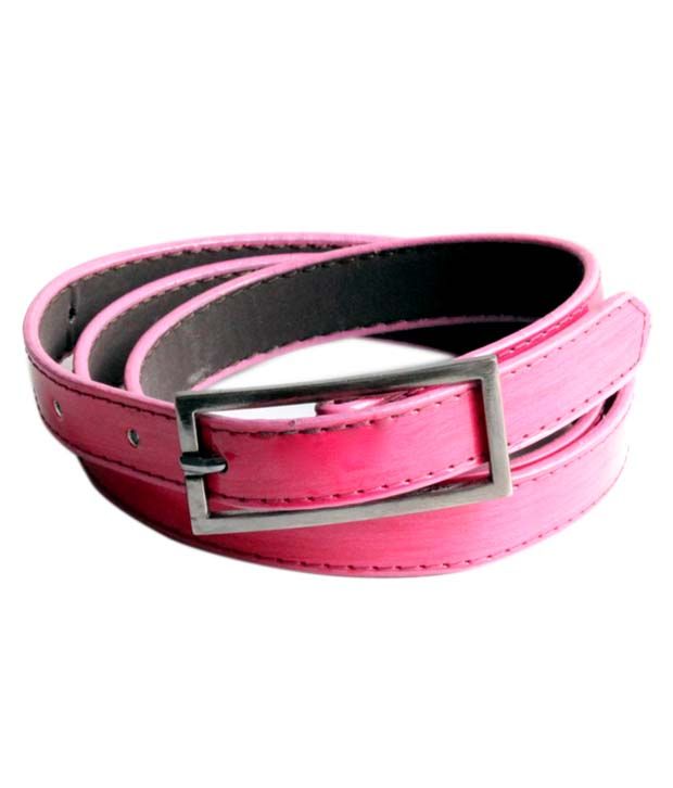 pink designer belt