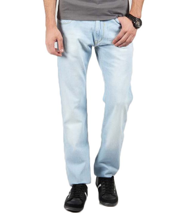 Lee Cooper Originals Faded Light Blue Jeans - Buy Lee Cooper Originals ...