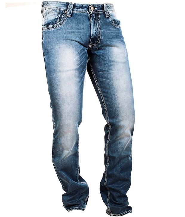 Trigger Blue Faded Jeans - Buy Trigger Blue Faded Jeans Online at Best ...