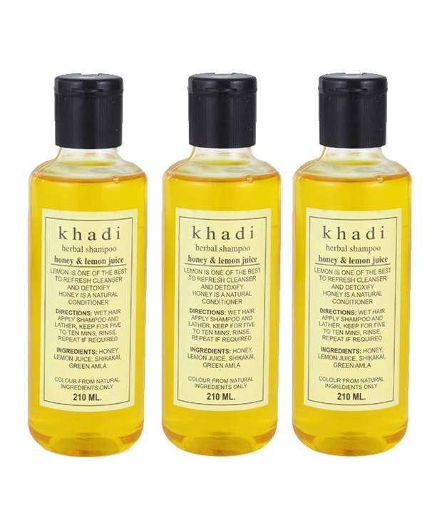     			Khadi Honey & Lemon Juice  Shampoo(Tripack) 210Ml