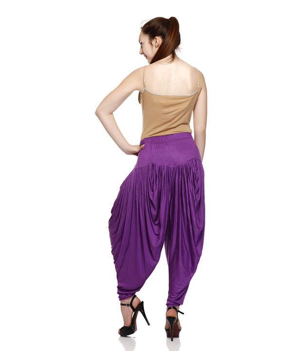 Sakhi Sang Purple Viscose Lycra Dhoti Pants Price in India - Buy Sakhi