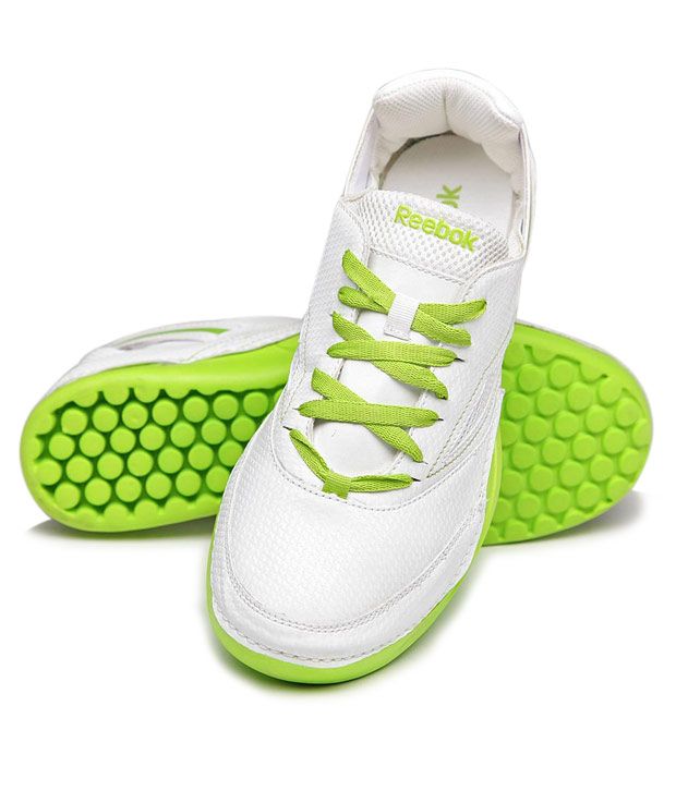 Reebok Sturdy White & Lime Green Sports Shoes - Buy Reebok ...