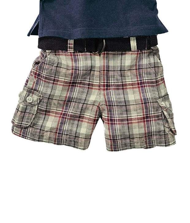 Shoppertree Multi Color Checkered Shorts For Kids Buy Shoppertree
