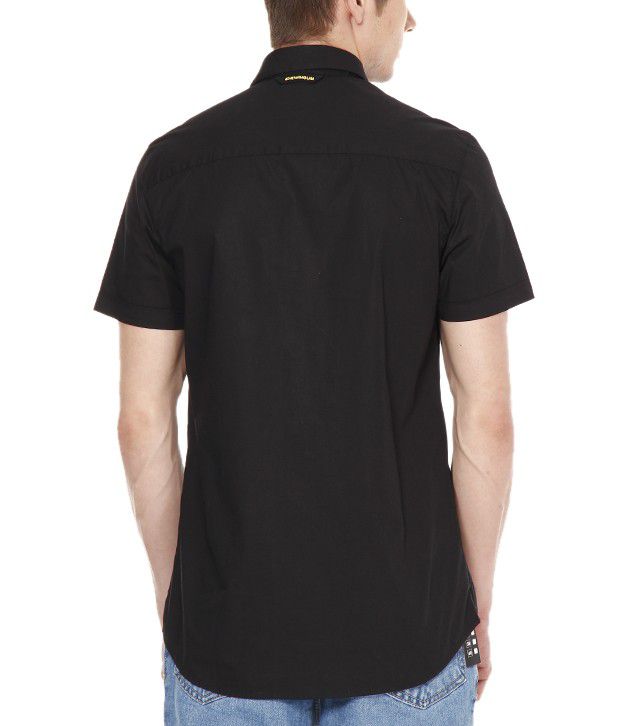 Chewingum Black Half Sleeve Shirt - Buy Chewingum Black Half Sleeve ...