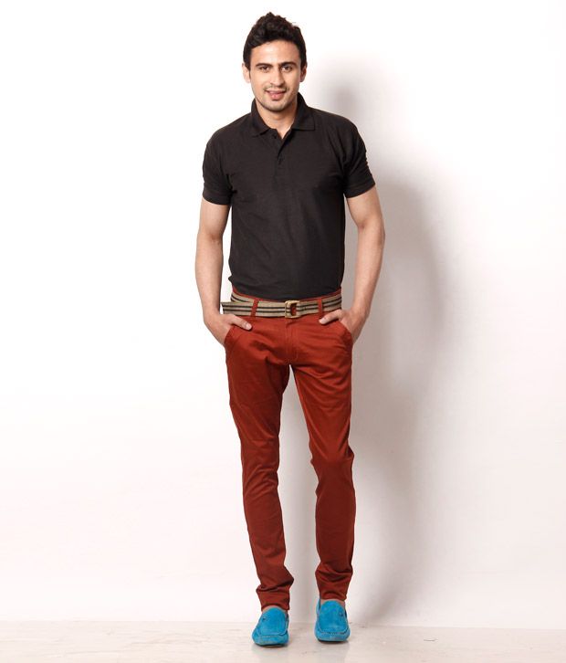 maroon chinos mens
