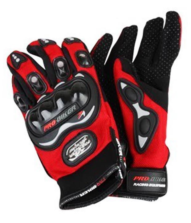 Pro Biker Riding Hand Gloves Full - RED: Buy Pro Biker Riding Hand Gloves Full - RED Online at 
