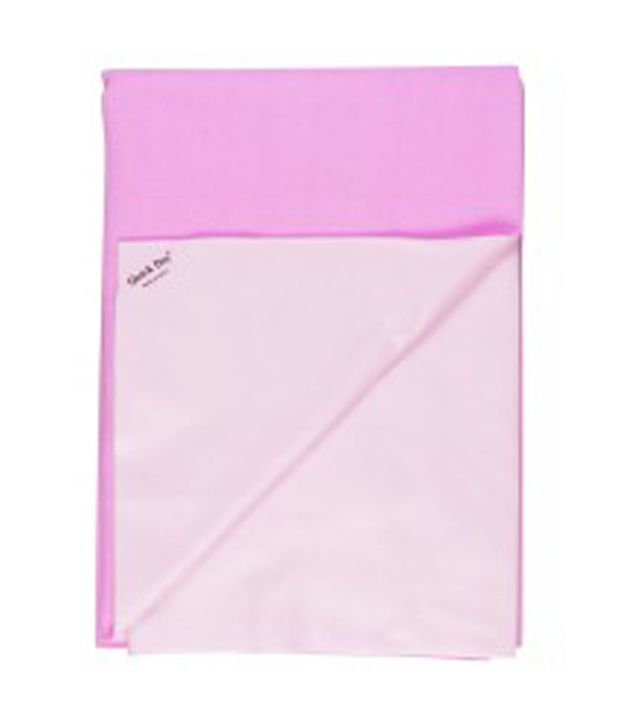     			Quick Dry Plain Waterproof sheet Small Pink-Set of 2 Rubber Sheet
