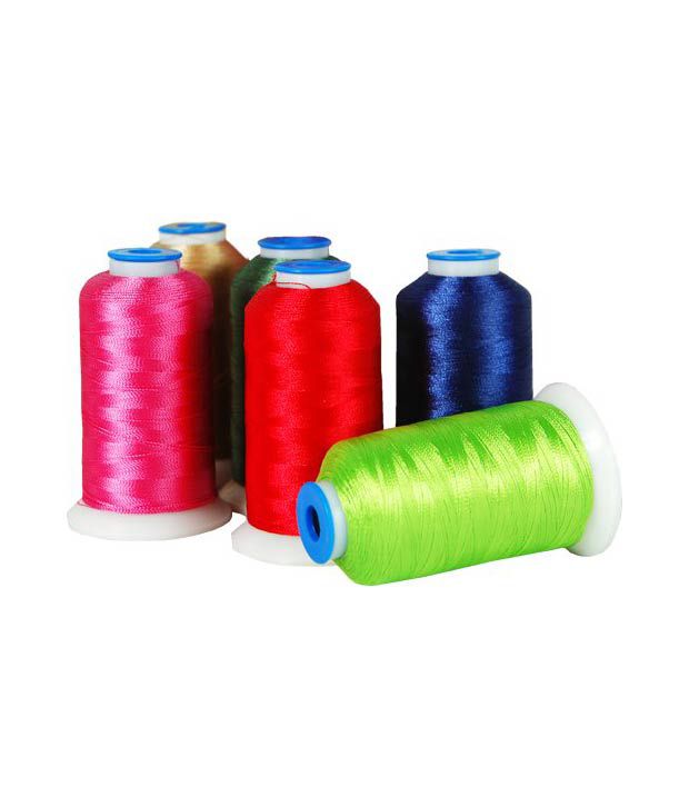 Polyester Embroidery Thread Set - 40 Spools (1000 Meter Spools/40 Wt ...