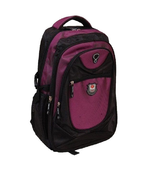 Needbags Purple & Black Laptop Backpack - Buy Needbags Purple & Black ...