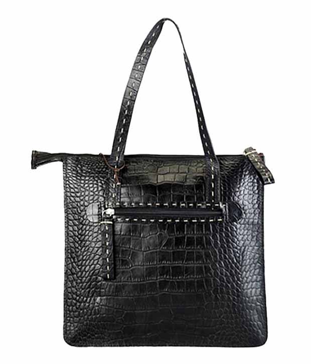 Hidesign Tate 05 Black Croc Finish Handbag Buy Hidesign Tate 05 Black