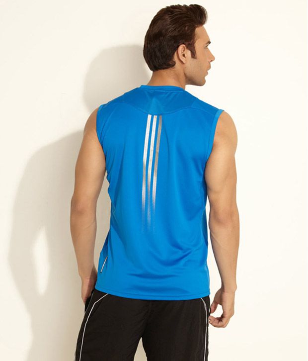 Adidas Blue Sleeveless T Shirt - Buy Adidas Blue Sleeveless T Shirt ...