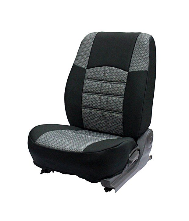 Car Seat Covers For Maruti Swift Jacquard Black and Grey (Global Kars