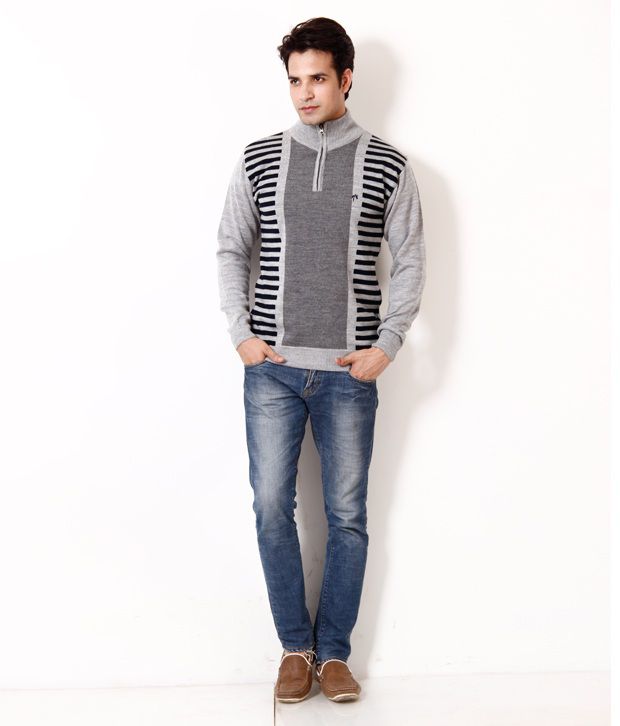 Fabtree Exclusive Grey Woolen Sweater - Buy Fabtree Exclusive Grey ...