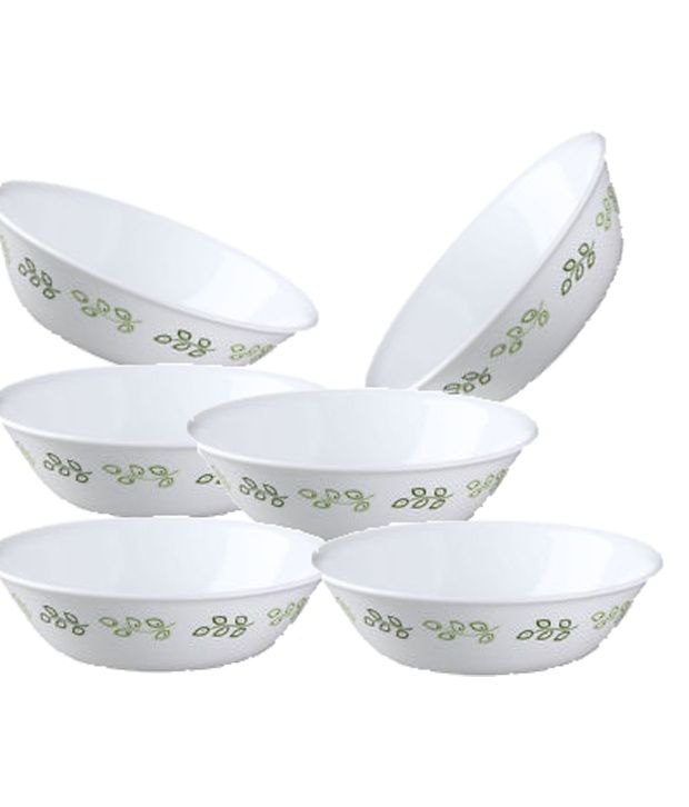 Corelle Neo Leaf Cereal Soup Bowl Set 6 Pieces Buy Online at Best