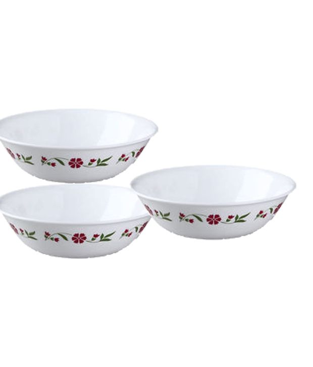 Corelle Spring Pink Serving Bowl Set 3 Pieces Buy Online at Best