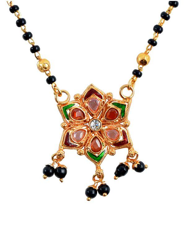 Gold Me Mangalsutra Ki Design : Gold Plated Designer Mangalsutra with Earrings for Women / How you can add some best design to your gold mangalsutra and make it look like a fine piece of jewellery.