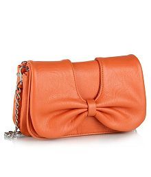 orange butterfly purse