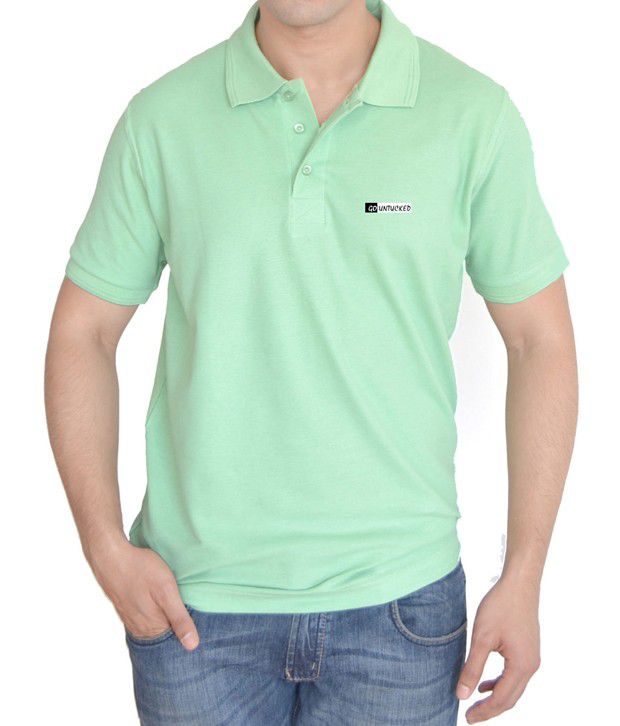 Go Untucked Pack of 5 Cotton Men's Polo T Shirts - Buy Go Untucked Pack ...