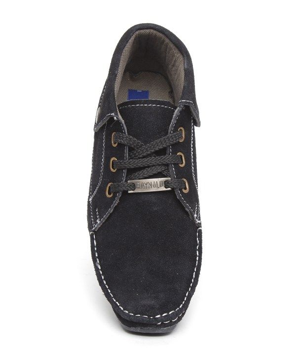 black ankle length shoes