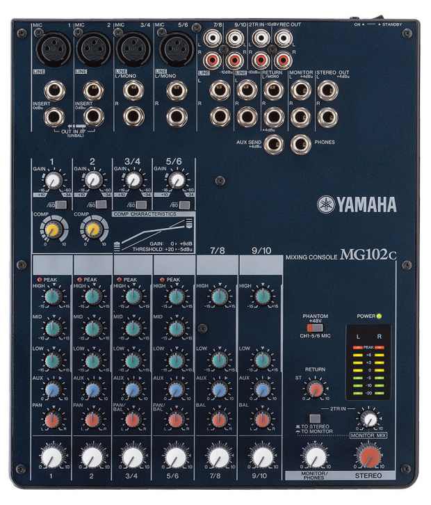 Yamaha Mg102c 10 Channel Analog Mixer With Phantom Power Buy Yamaha Mg102c 10 Channel Analog Mixer With Phantom Power Online At Best Price In India On Snapdeal