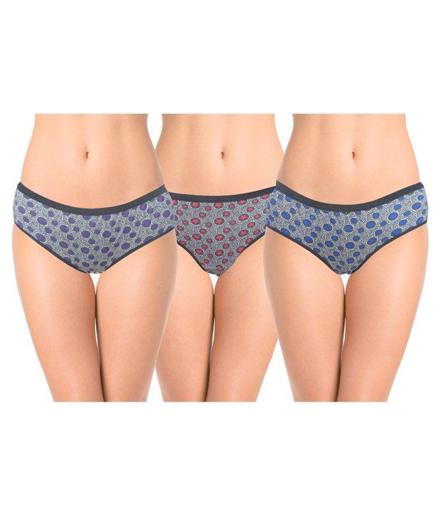 Buy Cenizas Multi Color Cotton Panties Pack Of 3 Online At Best Prices In India Snapdeal 8903