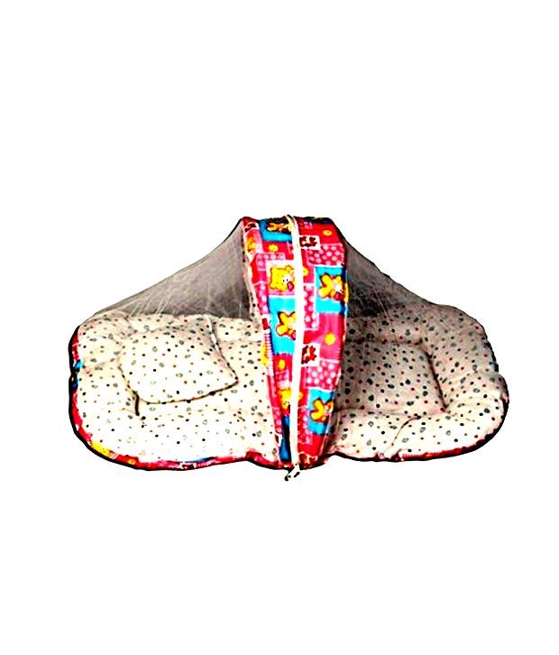 GlitzBaby Baby Bed Tent with Mosquito Net And Pillow Pink Buy