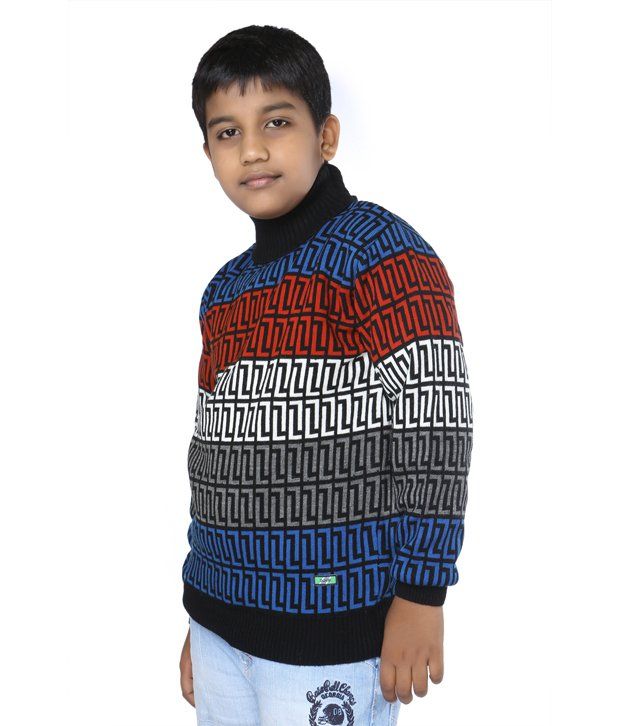 Duke Multi Color High Neck Sweater For 