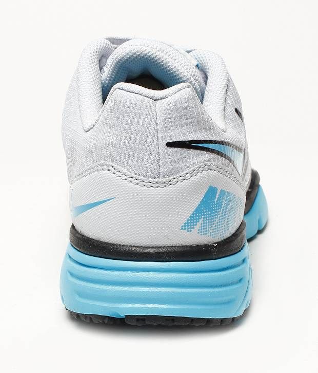 Nike Light Grey &amp; Blue Sports Shoes Buy Nike Light Grey
