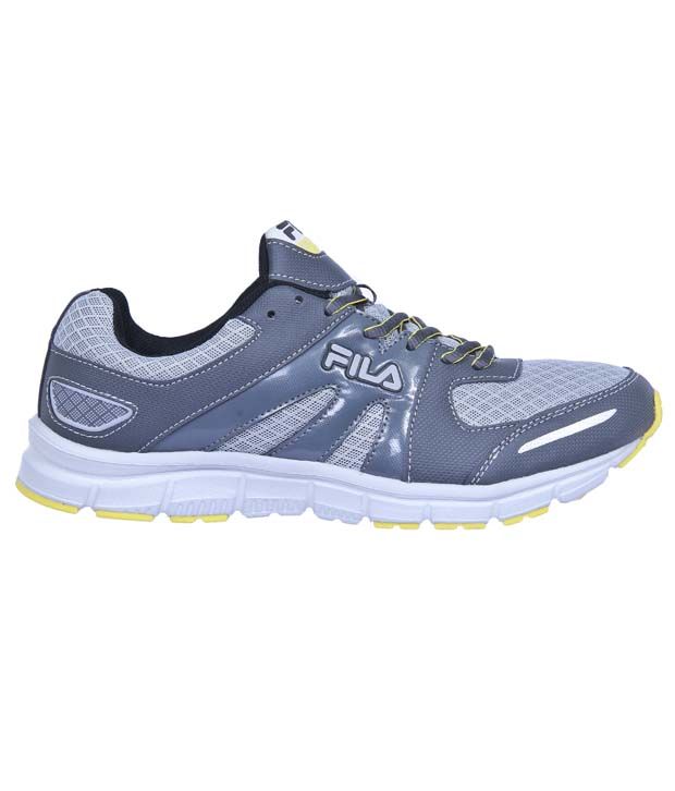 fila grey sports shoes