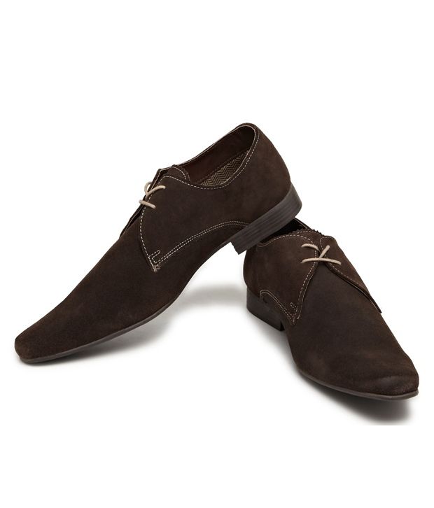 Redtape Brown Suede Derby Shoes - Buy 