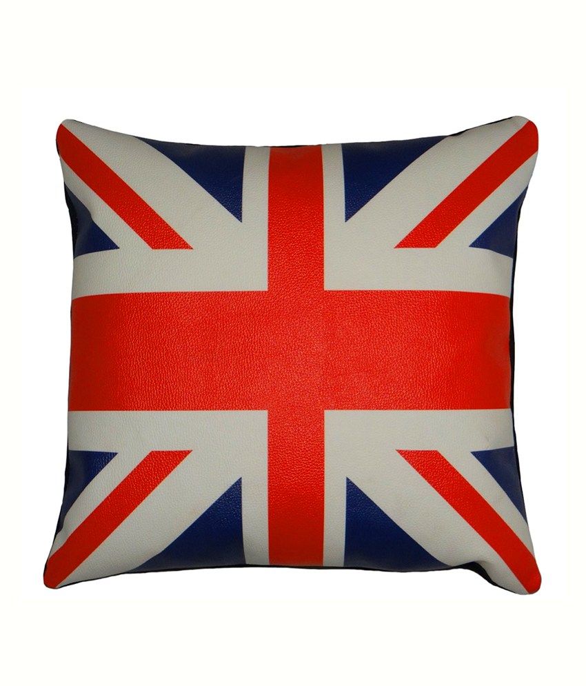 Texture Great Britain Flag Digital Printed Cushion Cover: Buy Online at ...