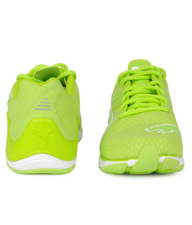 neon green puma sneakers