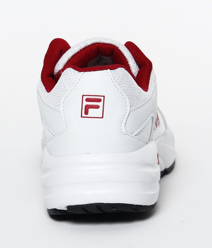 fila white and red sneakers