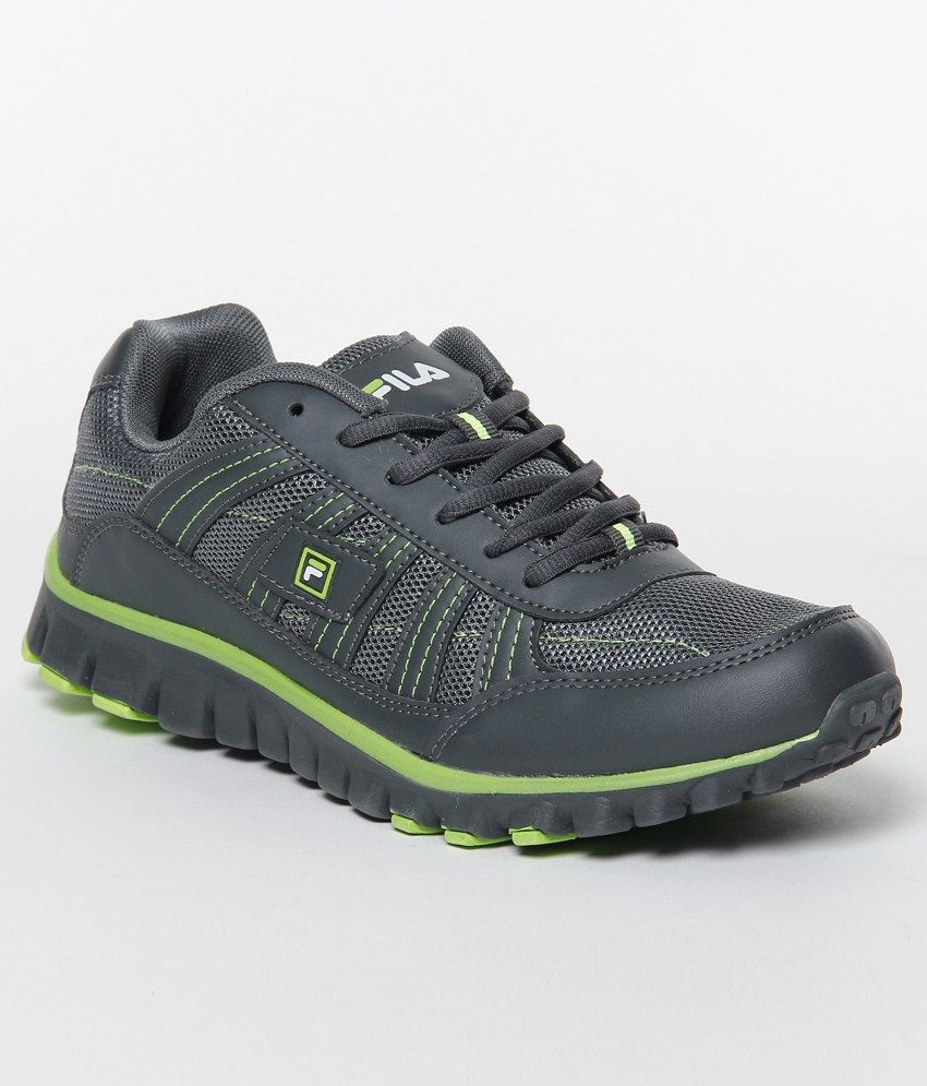 fila black and green shoes