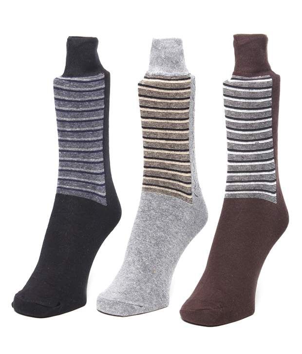 Amaze Office Wear Regular Full Length Socks For Men- Pack of 3 Pairs ...