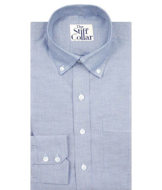 stiff collar button down